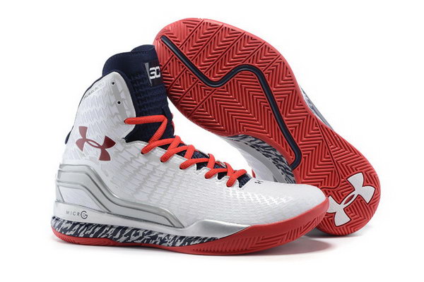 Under Armour Clutchfit Drive Stephen Curry Shoes White Deep Blue Red Sale